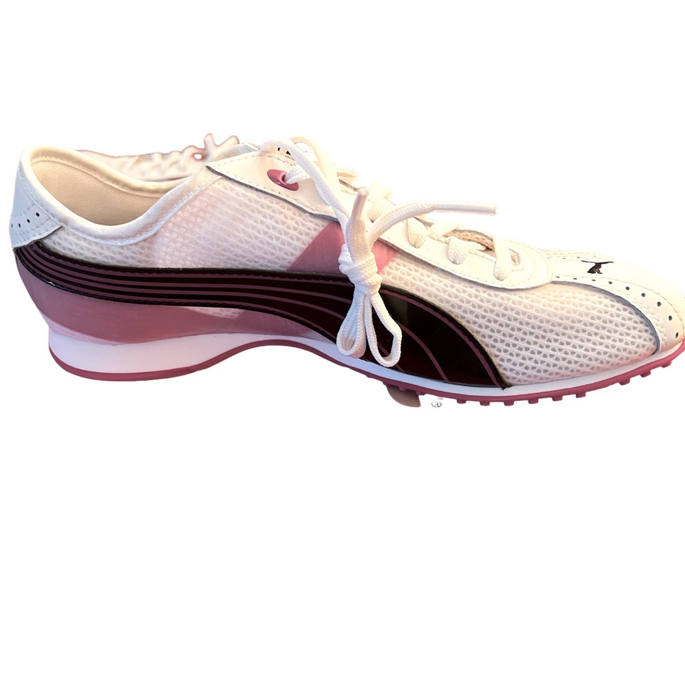 White/Black/Very Berry Puma sneakers Size 7 1/2 never worn before